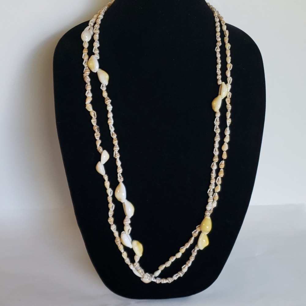 Shell Necklace Double Strand - image 1